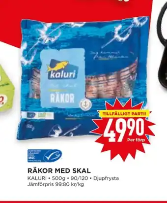 Kaluri räkor med skal