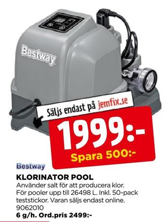 Jem&Fix Klorinator pool erbjuda