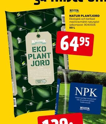 Jem&Fix Natur plantjord erbjuda