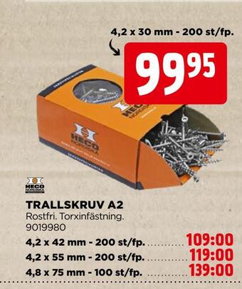 Jem&Fix Trallskruv a2 erbjuda
