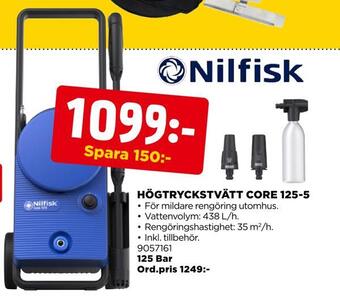 Jem&Fix Högtryckstvätt core 125-5 erbjuda