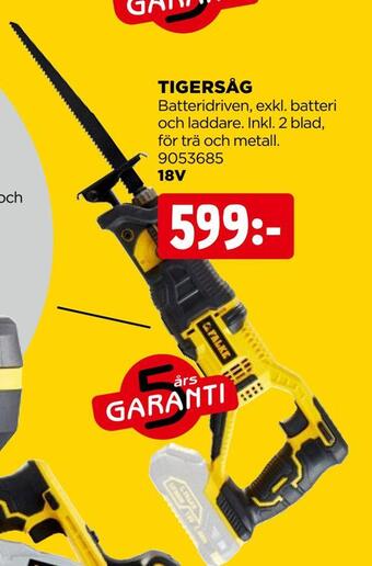 Jem&Fix Tigersåg erbjuda