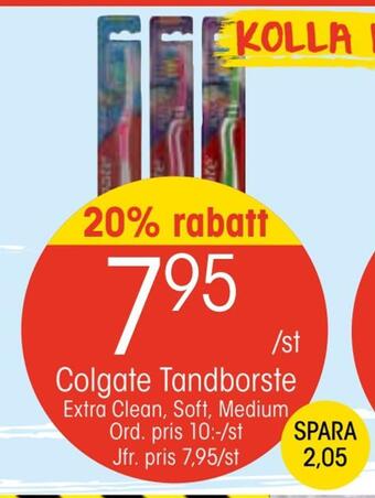 EKO Colgate tandborste erbjuda