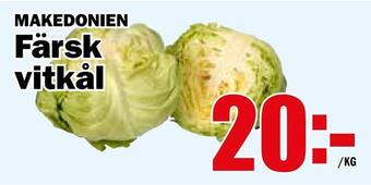 Matdax Färsk vitkål erbjuda