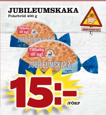 Matdax Jubileumskaka erbjuda