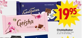 Matöppet Chokladkakor erbjuda