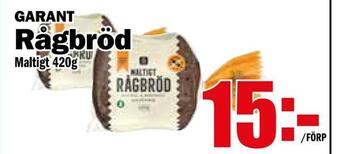 Matdax Rågbröd erbjuda