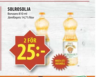 Matvärlden Tensta Solrosolja erbjuda