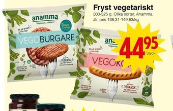 Matöppet Fryst vegetariskt erbjuda