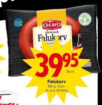 Matöppet Falukorv erbjuda