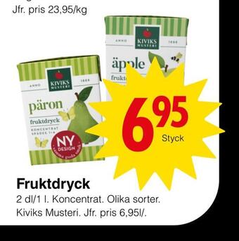 Matöppet Fruktdryck erbjuda