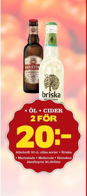 Nelins Öl • cider erbjuda