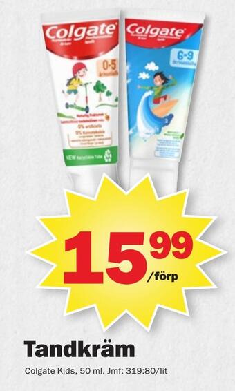 Pekås Tandkräm erbjuda