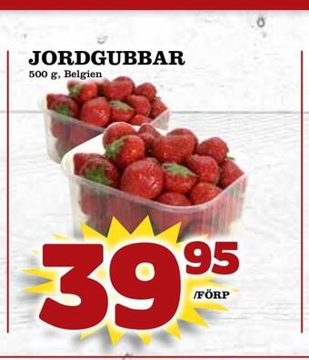 Supergrossen Jordgubbar erbjuda