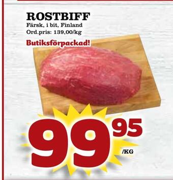 Supergrossen Rostbiff erbjuda