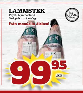 Supergrossen Lammstek erbjuda