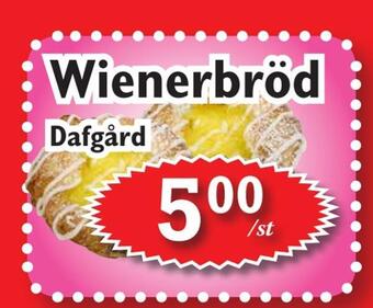 T-jarlen Wienerbröd erbjuda