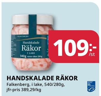 Tempo Handskalade räkor erbjuda