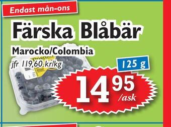 T-jarlen Färska blåbär erbjuda