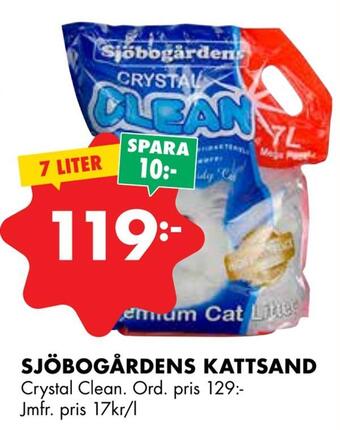 ÖoB Sjöbogårdens kattsand erbjuda