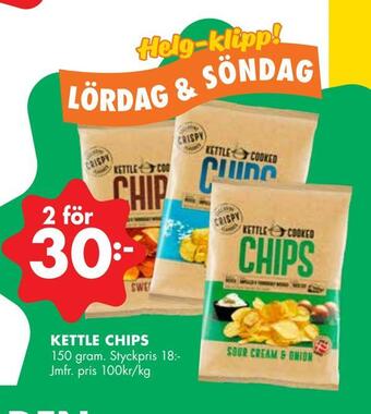 ÖoB Kettle chips erbjuda