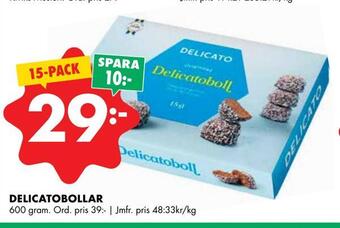 ÖoB Delicatobollar erbjuda