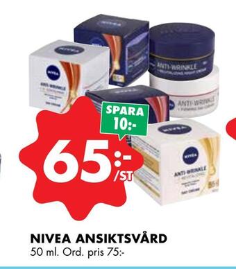 ÖoB Nivea ansiktsvård erbjuda