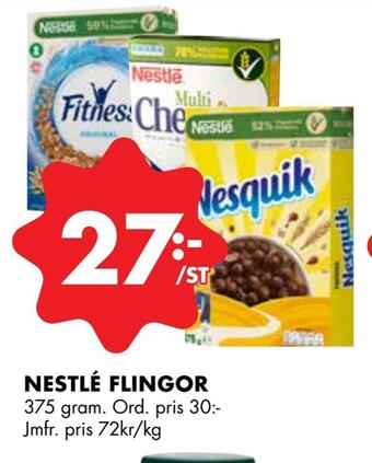 ÖoB Nestlé flingor erbjuda