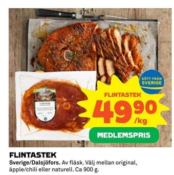 Coop Extra Flintastek erbjuda