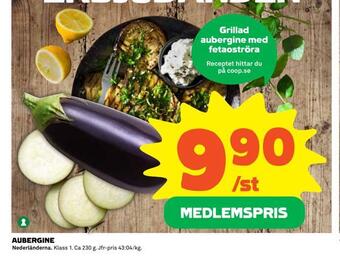 Coop Extra Aubergine erbjuda