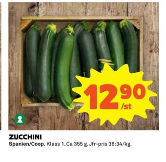 Coop Extra Zucchini erbjuda