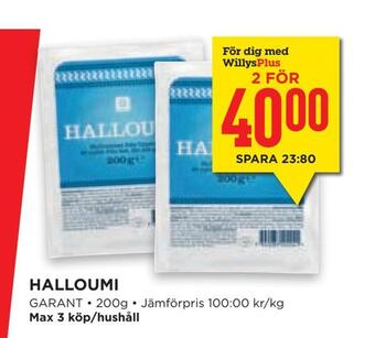 Willys Hemma Halloumi erbjuda