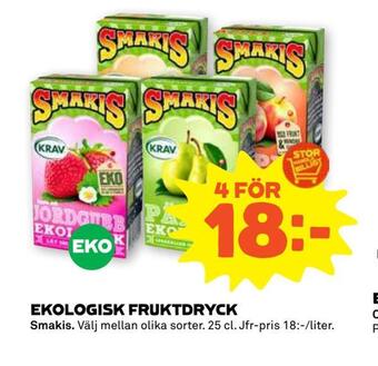 Coop Forum Ekologisk fruktdryck erbjuda