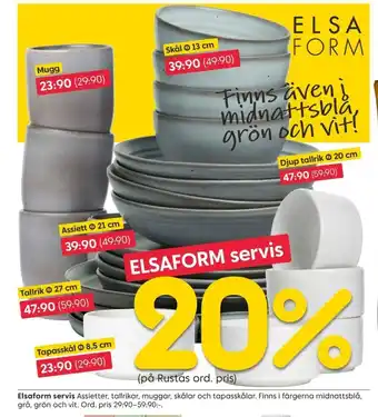 20% Elsaform servis