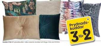 Kuddar 3 för 2