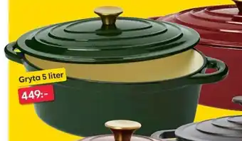 Rusta Gryta 5 liter erbjuda
