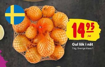 City Gross Gul lök i nät erbjuda