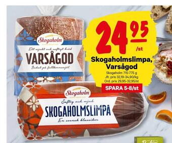 City Gross Skogaholmslimpa, varsågod erbjuda