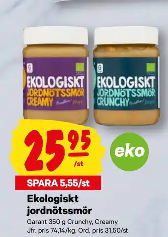Ekologiskt jordnötssmör