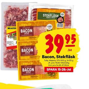 City Gross Bacon, stekfläsk erbjuda