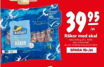 City Gross Räkor med skal erbjuda
