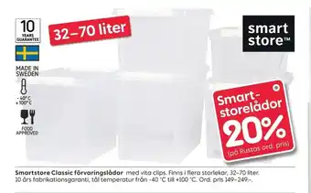Rusta 20% Smartstore Classic förvaringslådor 32-70 liter erbjuda