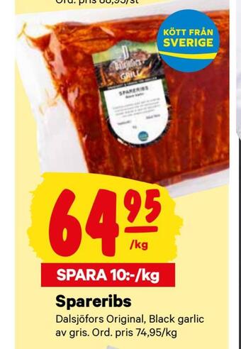 City Gross Spareribs erbjuda