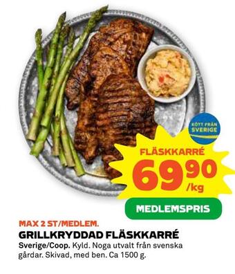 Stora Coop Grillkryddad fläskkarré erbjuda