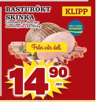 minmatbutik Basturökt skinka erbjuda