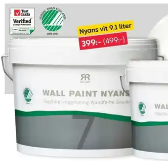 Rusta Väggfärg Nyans vit 9,1 liter erbjuda