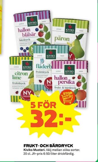 Stora Coop Frukt- och bärdryck erbjuda