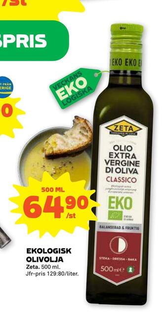 Stora Coop Ekologisk olivolja erbjuda