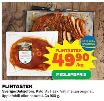 Coop Daglivs Flintastek erbjuda