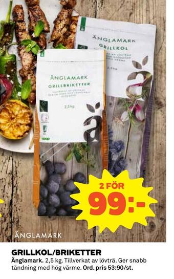 Coop Grillkol/briketter erbjuda